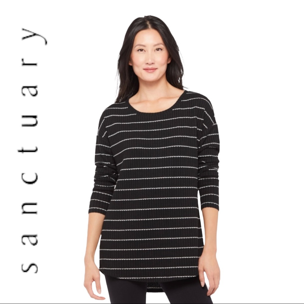 Sanctuary Lina Stripe Waffle Tunic